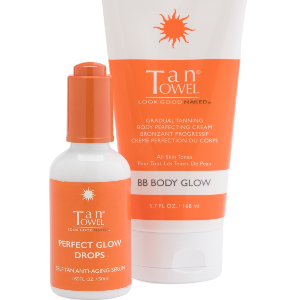 Tan Towel Body Glow Set